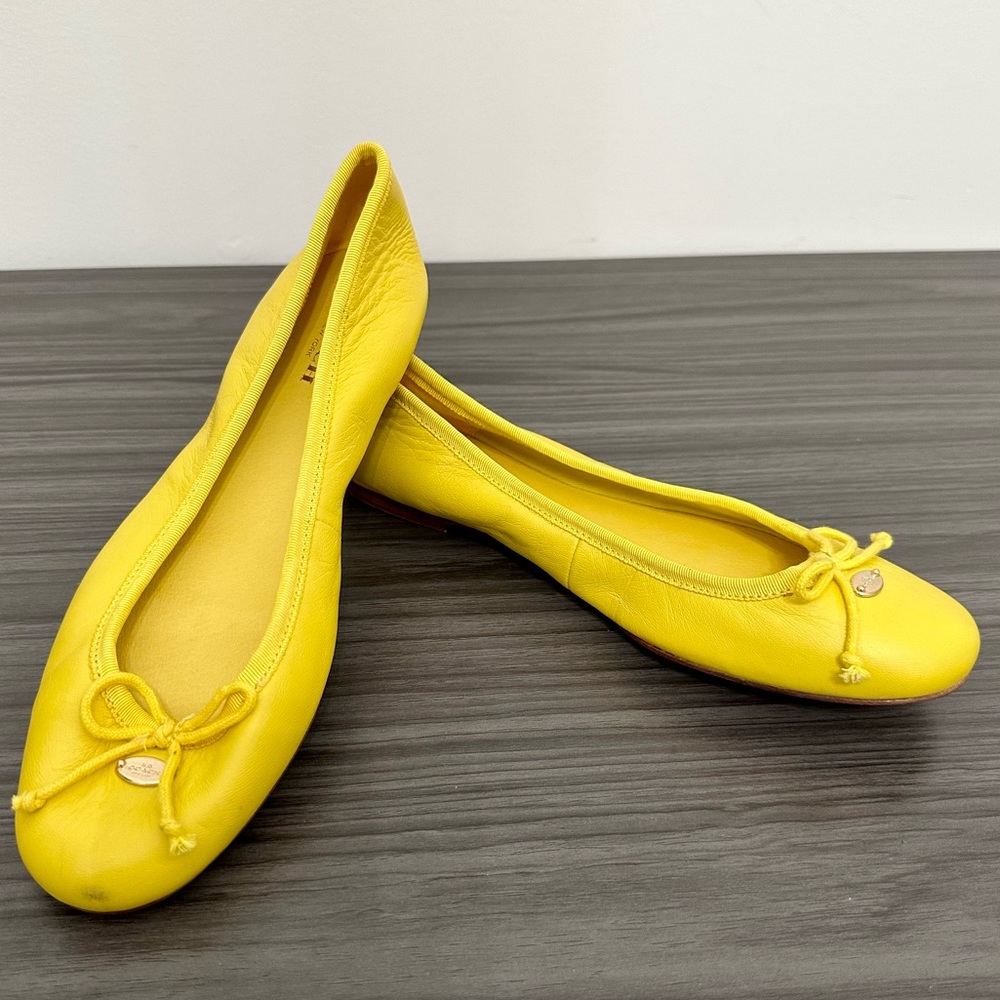 Coach Florabelle Leather Ballet Flat